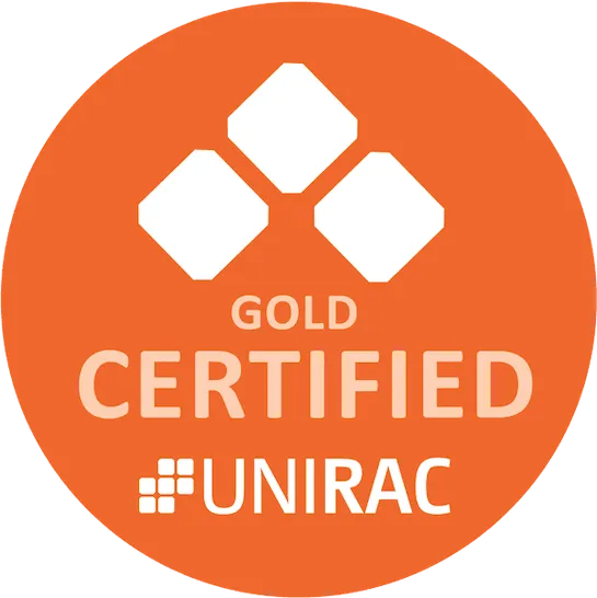 Gold Certified unirac logo